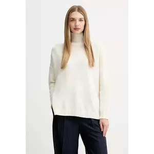 Weekend Max Mara pulover de lână BORGIA culoarea bej, cu guler, 2525366112600 imagine