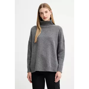 Weekend Max Mara pulover de lână BORGIA culoarea gri, cu guler, 2525366112600 imagine