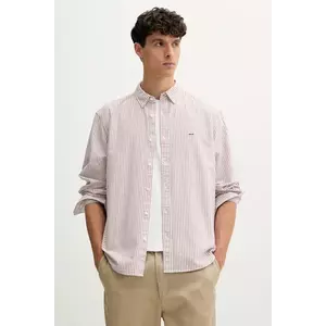 Levi's cămașă din bumbac culoarea bordo, cu guler button-down, relaxed, A7210 imagine