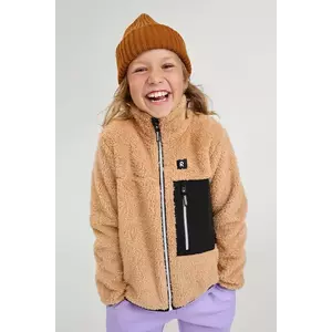 Reima hanorac polar pentru copii Turilas culoarea maro, uni, 5200364A imagine