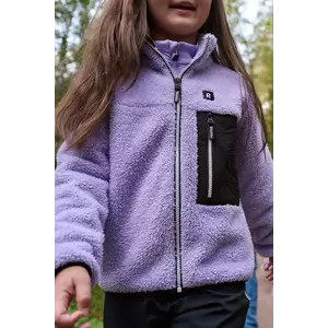 Reima hanorac polar pentru copii Turilas culoarea violet, uni, 5200364A imagine