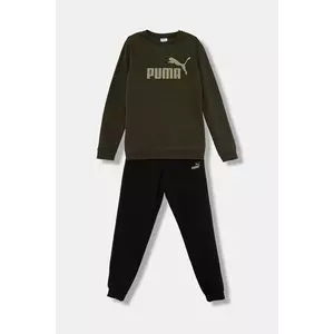 Puma trening copii ESS No.1 Logo Crew Sweat Suit FL B culoarea verde, 689721 imagine
