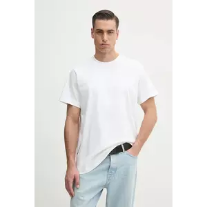 G-Star Raw tricou din bumbac culoarea alb, uni, D26449-C784 imagine