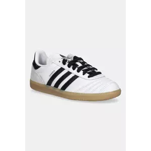 adidas Originals teniși din piele copii SAMBA culoarea alb, JQ1327 imagine