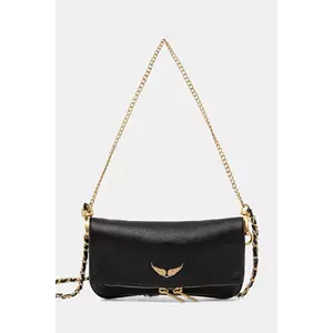 ZADIG&VOLTAIRE poșetă de piele culoarea negru, LWBA03975 imagine