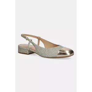 MICHAEL Michael Kors pantofi de piele Perla culoarea auriu, cu toc drept, cu toc deschis, 40T5PLFS1M.740 imagine