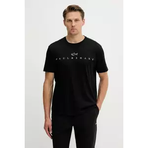 Paul&Shark tricou Knitwear culoarea negru, cu imprimeu, 15311635 imagine