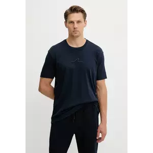 Paul&Shark tricou din bumbac Knitwear culoarea bleumarin, cu imprimeu, 15311641 imagine