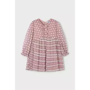 Mayoral rochie fete culoarea roz, mini, drept, 4917 imagine