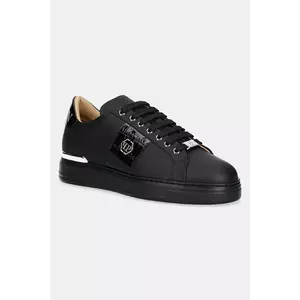 Philipp Plein sneakers din piele Band In culoarea negru, USC0664.PLE010N.0202 imagine