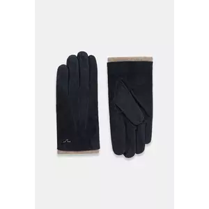 Paul&Shark mănuși din piele de căprioară culoarea bleumarin, 14317200 imagine