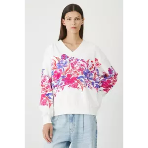 Medicine hanorac de bumbac culoarea alb, cu imprimeu imagine