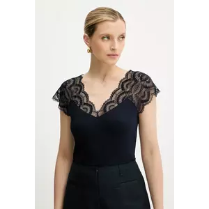 Morgan bluză culoarea bej, uni, DELI imagine