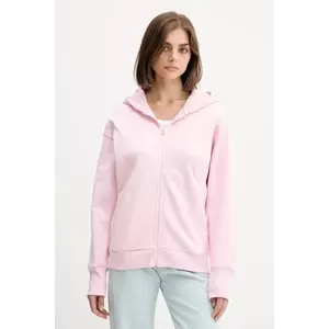 adidas bluză All SZN culoarea roz, cu glugă, cu imprimeu, JV7289 imagine