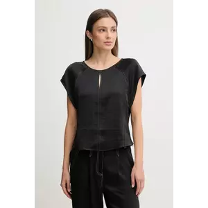 Dkny bluză culoarea negru, uni, P5EA7B94 imagine