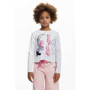 Desigual longsleeve copii culoarea alb, 25WGTK18 imagine