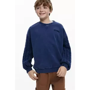 Desigual hanorac de bumbac pentru copii neted, 25WBSK02 imagine