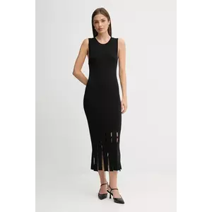 Dkny rochie culoarea negru, maxi, mulată, P5EUAX20 imagine