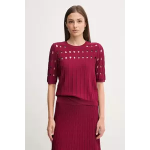 Dkny pulover culoarea bordo, light, P5ESAX10 imagine