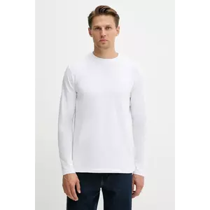 Karl Lagerfeld longsleeve culoarea alb, uni, 554221.755020 imagine