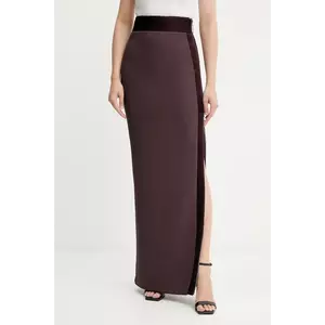 Elisabetta Franchi fustă culoarea bordo, maxi, creion, GO11156E2 imagine