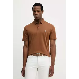 BOSS polo de bumbac culoarea bleumarin, uni, 50520297 imagine