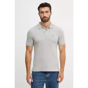 United Colors of Benetton tricou polo culoarea alb, uni, 3WG9U301Z imagine
