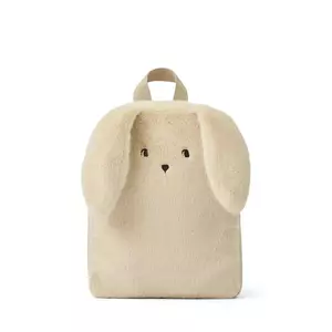 Liewood ghiozdan copii Denise Rabbit Backpack culoarea bej, mic, uni, LW20090 imagine