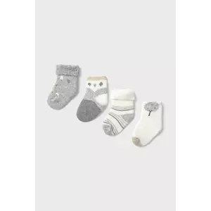 Mayoral Newborn șosete copii 4-pack culoarea gri, 9917 imagine