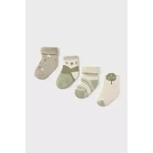 Mayoral Newborn șosete copii 4-pack culoarea verde, 9917 imagine