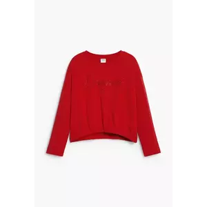 Desigual longsleeve din bumbac pentru copii culoarea roșu, 25WGTK26 imagine