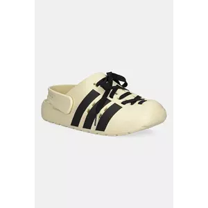 adidas papuci Adilette Clog 2.0 culoarea bej, JR4026 imagine