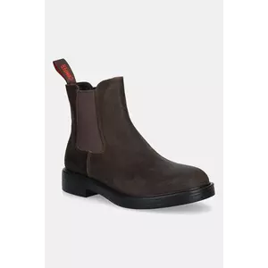 Camper botine din piele intoarsa Dean culoarea maro, K300492-004 imagine