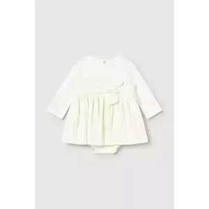 Mayoral Newborn rochie bebe culoarea bej, mini, evazati, 2812 imagine