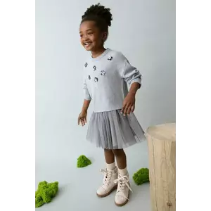 Mayoral rochie fete culoarea gri, mini, evazati, 4918 imagine