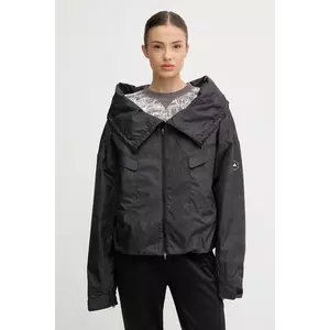 adidas by Stella McCartney jachetă de antrenament culoarea negru, de tranziție, oversize, JV7035 imagine