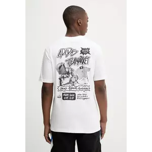 adidas Originals tricou din bumbac Graphic LO TS culoarea alb, cu imprimeu, JW3018 imagine