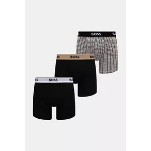 BOSS boxeri 3-pack culoarea negru, 50531685 imagine