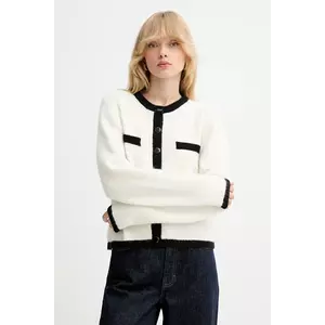 Gestuz cardigan din lână culoarea bej, light, 10910459 imagine