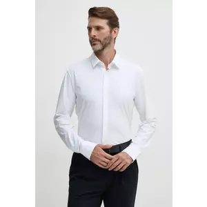 BOSS cămașă barbati, culoarea alb, cu guler clasic, regular, 50503554 imagine