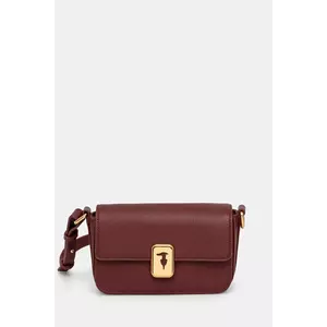 Trussardi geantă de piele culoarea negru, Z601E106075N imagine