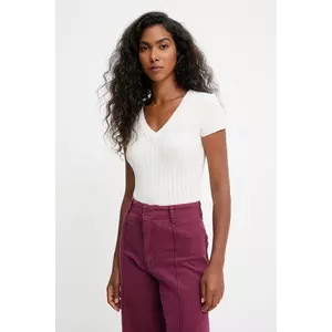 Answear.LAB bluza culoarea bej, neted imagine