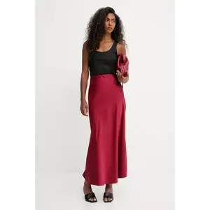 Answear.LAB fusta culoarea rosu, maxi, drept imagine