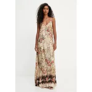 Answear.LAB rochie culoarea bej, maxi, evazati imagine