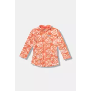 Columbia hanorac polar pentru copii West Bend culoarea portocaliu, cu imprimeu, 2097061 imagine