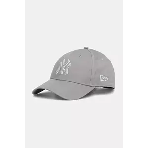 New Era șapcă de baseball din bumbac culoarea gri, 60675525 imagine