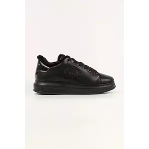 Karl Lagerfeld sneakers din piele KAPRI culoarea negru, KL52539L imagine