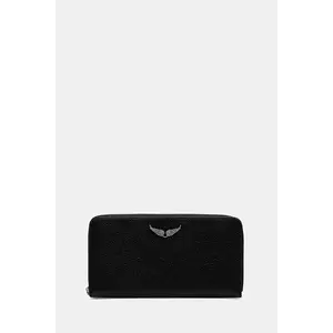 ZADIG&VOLTAIRE portofel de piele culoarea negru, LWSG03667 imagine