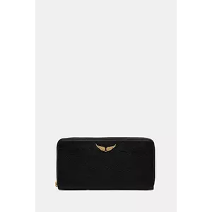 ZADIG&VOLTAIRE portofel de piele culoarea negru, LWSG03667 imagine