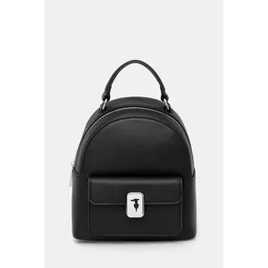 Trussardi ghiozdan de piele culoarea negru, mic, uni, Z607E005984N imagine